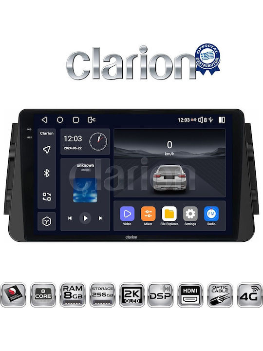 Clarion Ηχοσύστημα Αυτοκινήτου για Nissan Micra 2017 (Bluetooth/USB/WiFi/GPS/Apple-Carplay/Android-Auto)