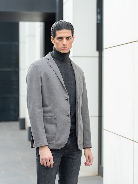 Men's Suit Jacket Regular Fit Gray