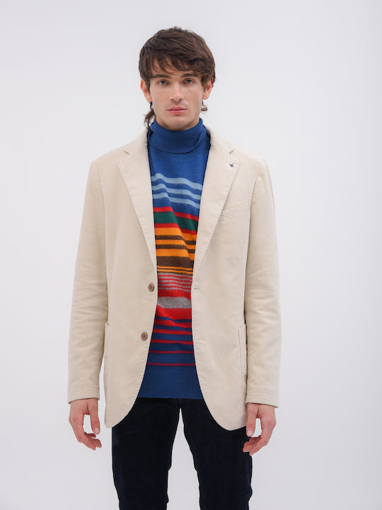 Men's Suit Jacket Beige