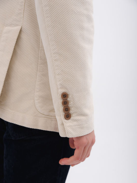 Men's Suit Jacket Beige