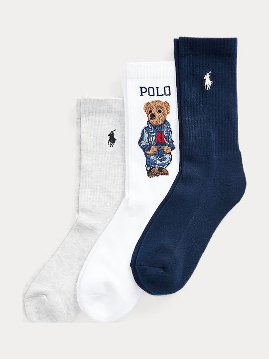 Ralph Lauren Дамски Чорапи с Дизайн Многоцветни 3Пакет