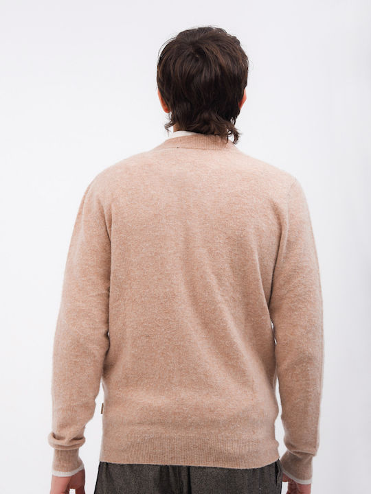 Men's Knitted Cardigan with Buttons Gray