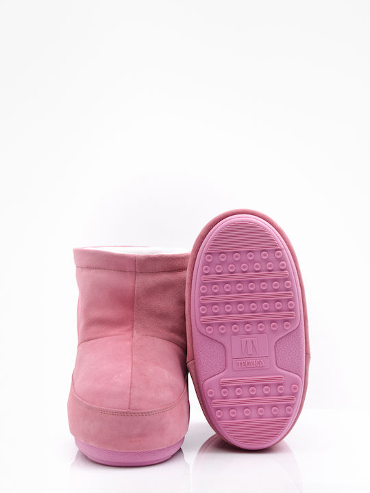 Icon Low Suede Γυναικείες Μπότες Χιονιού Ροζ