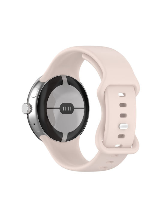 Silikon Tragbares Band Google Pixel Watch 3 45mm Rosa