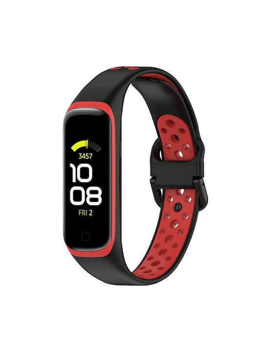 Silikon Tragbares Band Samsung Galaxy Fit 2 Sm-r220 Schwarzes Rotes
