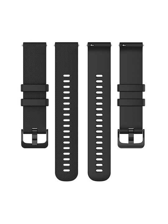 Silikon Tragbare Bänder 22mm Schwarzes