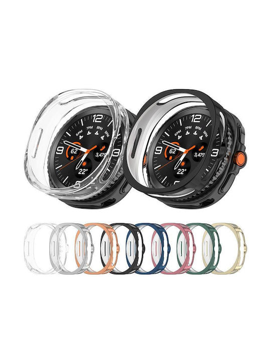 Защитно покритие за часовник Силиконов Калъф в Черен цвят за Samsung Galaxy Watch8 Classic 46мм