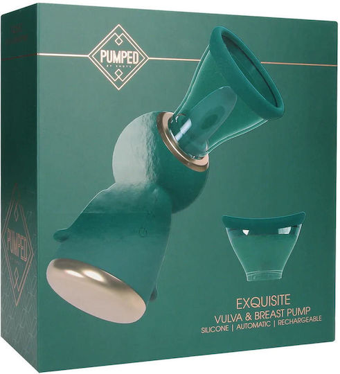 Exquisite Rechargeable Vulva Breast Pump Forest Green