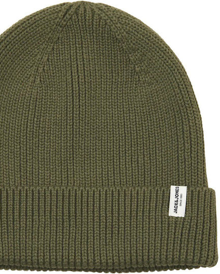 Beanie Beanie Knitted in Khaki color