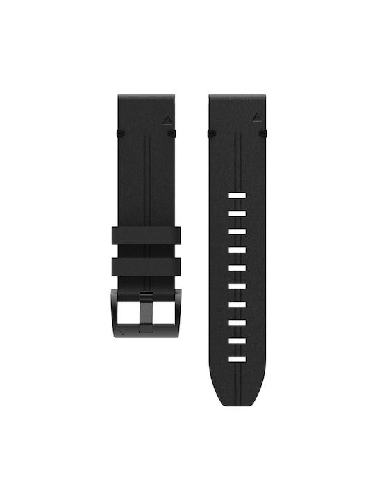 Leder Quickfit Garmin 22mm Schwarzes Tragbare Band