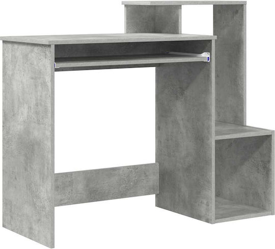 Computer Office Desk Beton Wooden Grey Concrete 106x40x88.5 cm