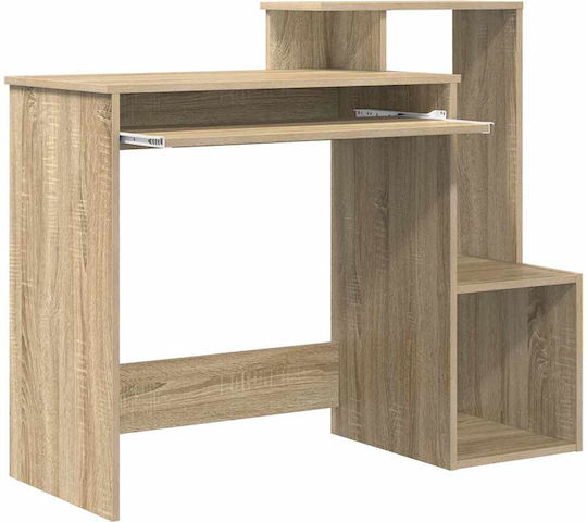 Γραφείο Υπολογιστή Ξύλινο Δρυς Sonoma 106x40x88.5εκ.