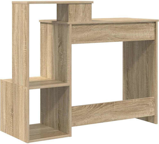 Γραφείο Υπολογιστή Ξύλινο Δρυς Sonoma 106x40x88.5εκ.