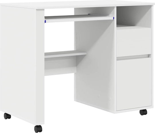 Computer Office Wooden White 91x50x77cm