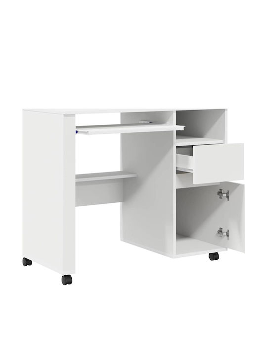 Computer Office Wooden White 91x50x77cm