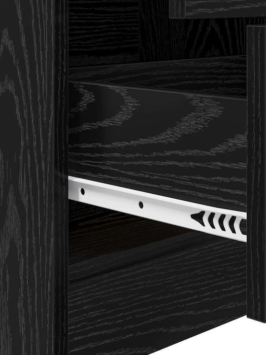 Desk Wooden Black Oak 90x40x76cm