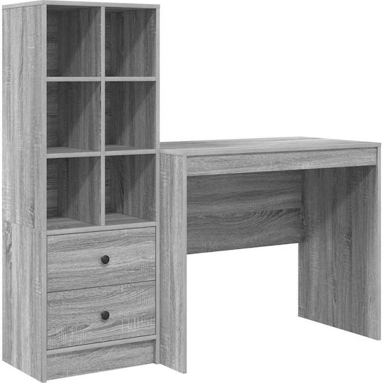 Desk Wooden Grey Sonoma 90x50x76cm