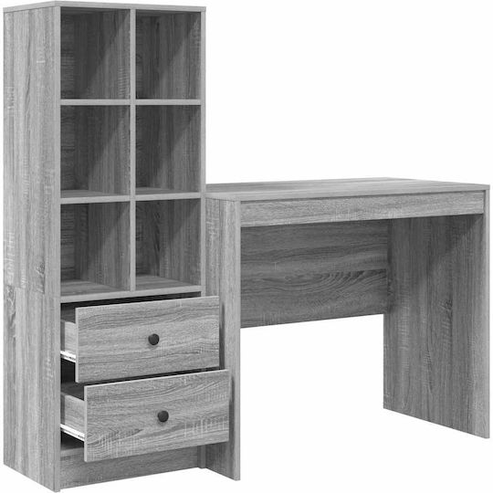 Desk Wooden Grey Sonoma 90x50x76cm