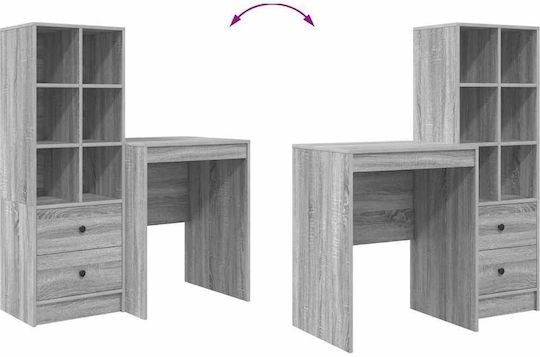 Schreibtisch Holz Gray Sonoma 60x50x76cm