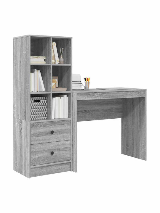 Desk Wooden Grey Sonoma 90x40x76cm