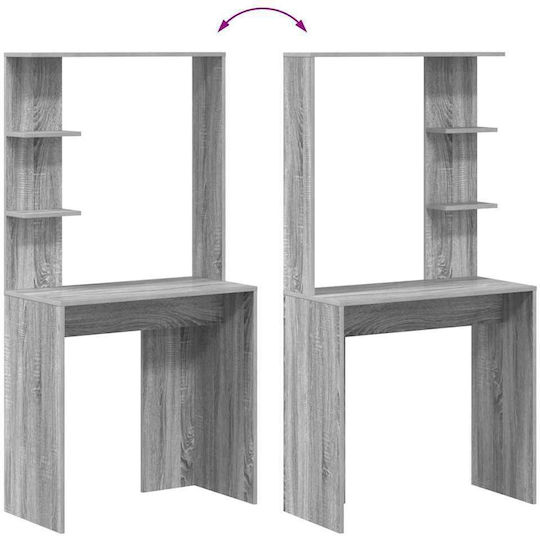Computer Büro Holz Gray Sonoma 78.5x37x154.5cm