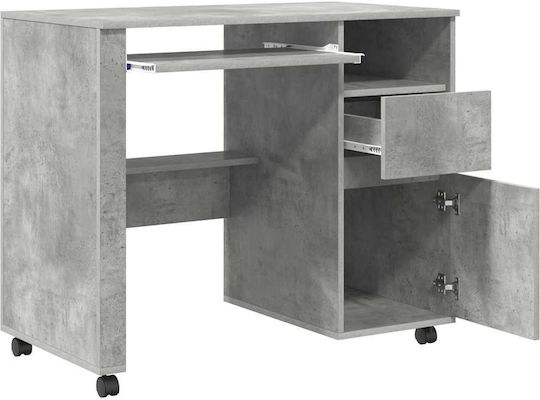 Computer Büro Holz Grey Concrete 91x50x77cm