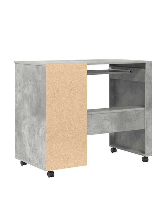Computer Office Wooden Grey Concrete 91x50x77cm