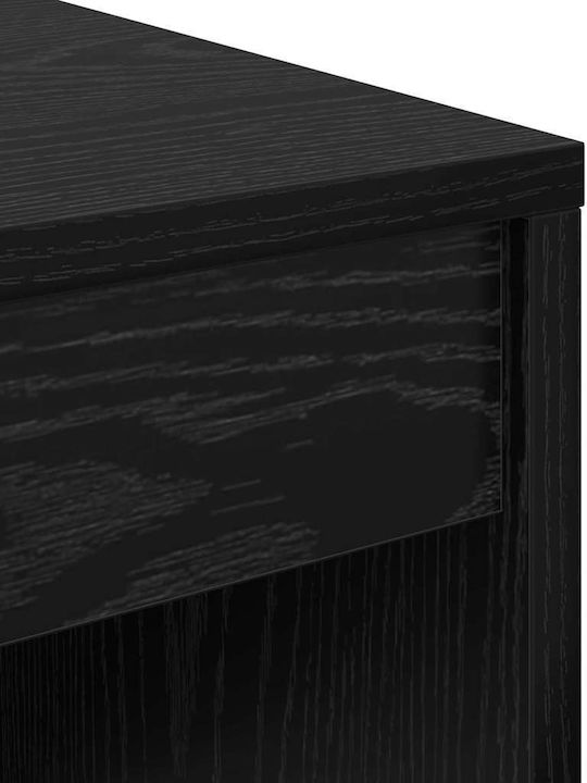 Desk Wooden Black Oak 100x40x76cm