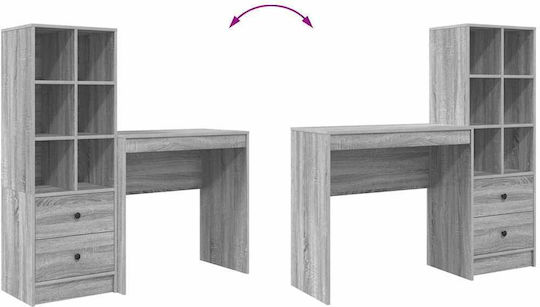 Schreibtisch Holz Sonoma Grey 80x40x76cm
