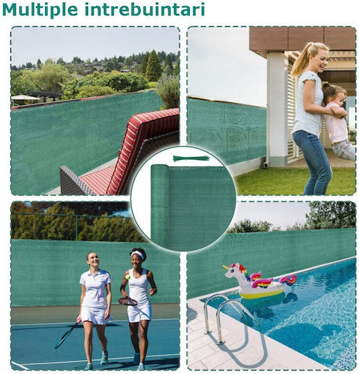Plasă de umbră Verde 2x50m 50gr/m²