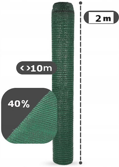Shade Net Green in Roll 2x10m 50gr/m²