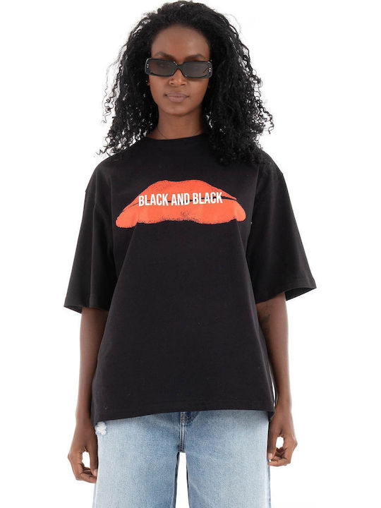 Γυναικείο Oversized T-shirt Μαύρο