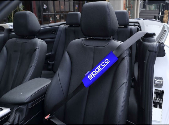 Sparco Μαξιλαράκια Ζώνης Αυτοκινήτου Μπλε 2τμχ