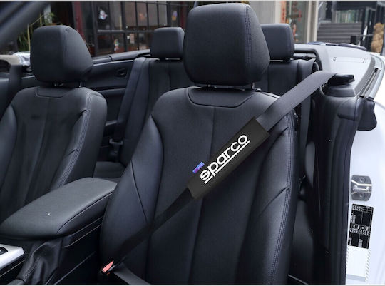Sparco Μαξιλαράκια Ζώνης Αυτοκινήτου Μαύρα 2τμχ