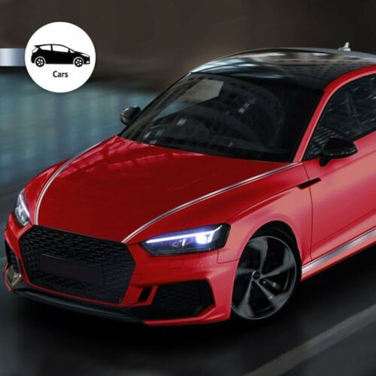 Quattroerre Car Tape Stickers in Silver Color 1pcs