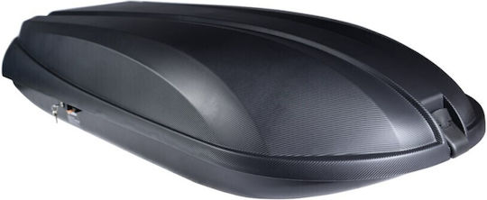 Cam Carbon 437 Cutie Portbagaj De Plafon Auto 430lt Neagră Carbon Cu Textura Culorii Relief
