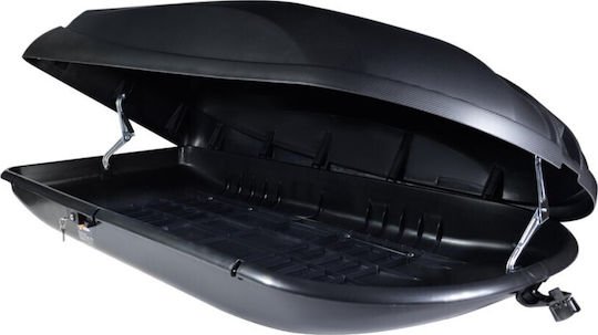 Cam Carbon 437 Cutie Portbagaj De Plafon Auto 430lt Neagră Carbon Cu Textura Culorii Relief
