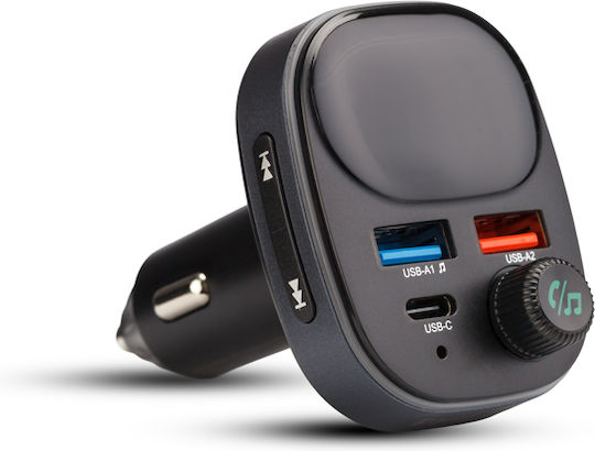 Philips FM Car Transmitter with Type-C / USB / Bluetooth