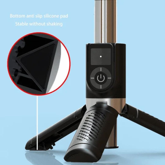 Earldom ET-ZP26 Селфи стик с Bluetooth Дистанционно управление Черен ET-ZP26