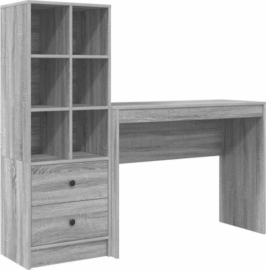 Desk Storage Space Drawer 2 Pieces Grey Sonoma 3337334