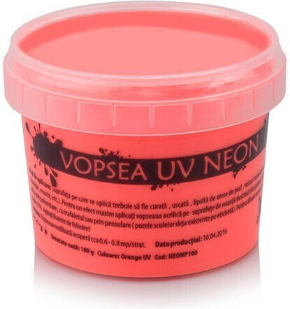 Neon Orange Uv Paint