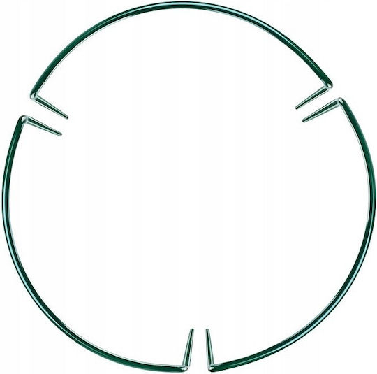 Suport Metalic Pentru Flori Utilizare Exterioară Set 3 Bucăți 25x75 Cm Verde