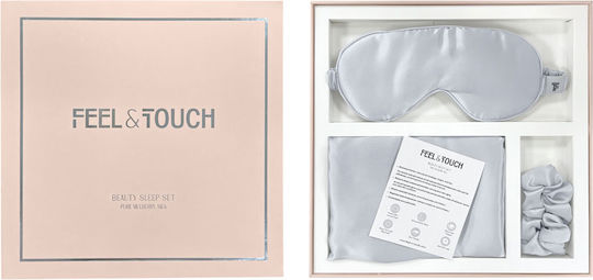 Feel & Touch Beauty Μάσκα Ύπνου Μεταξένια Γκρι