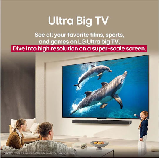 LG Smart Τηλεόραση 65" 4K UHD QNED AI QNED70 (2025) 65QNED70A6A