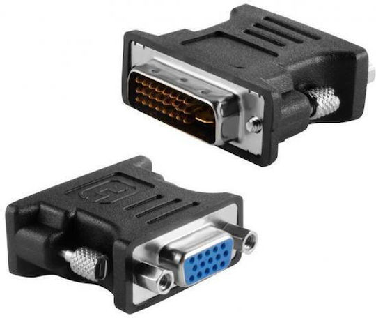 Powertech Конвертор VGA женски към DVI-I мъжки Черен 1бр CAB-G035