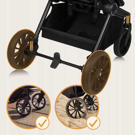 Lionelo Mika Plus Verstellbar 3 in 1 Baby Kinderwagen Geeignet für Neugeborene Green Olive