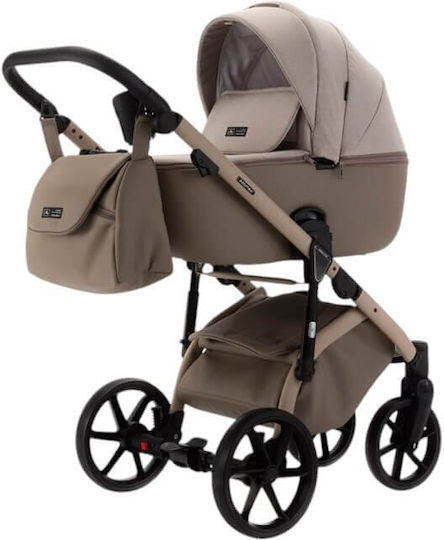 Adamex Nola Natura Adjustable 2 in 1 Baby Stroller Suitable for Newborn Cappuccino 14.2kg