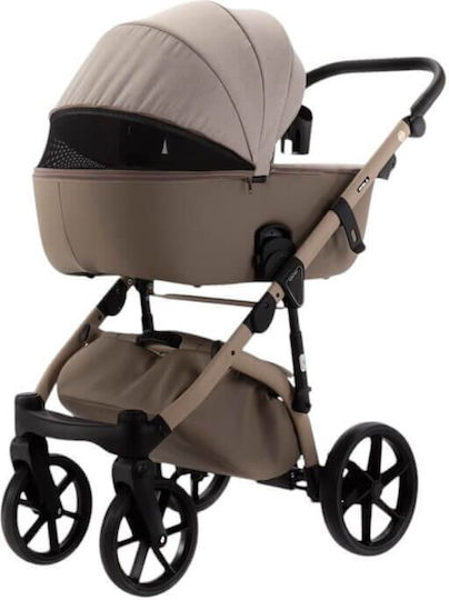 Adamex Nola Natura Adjustable 2 in 1 Baby Stroller Suitable for Newborn Cappuccino 14.2kg