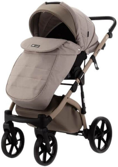 Adamex Nola Natura Adjustable 2 in 1 Baby Stroller Suitable for Newborn Cappuccino 14.2kg