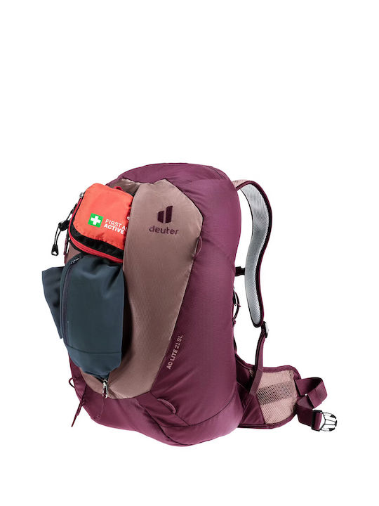Deuter 21 Sl Ορειβατικό Σακίδιο 21lt Αδιάβροχο Ροζ Daypack